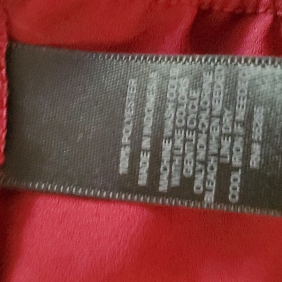 Express Ruffle Trim Long Sleeve Top Blouse Size L - Picture 8 of 9